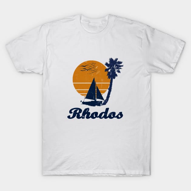 Rhodos Greece  Island Summer Party Design T-Shirt by FromHamburg